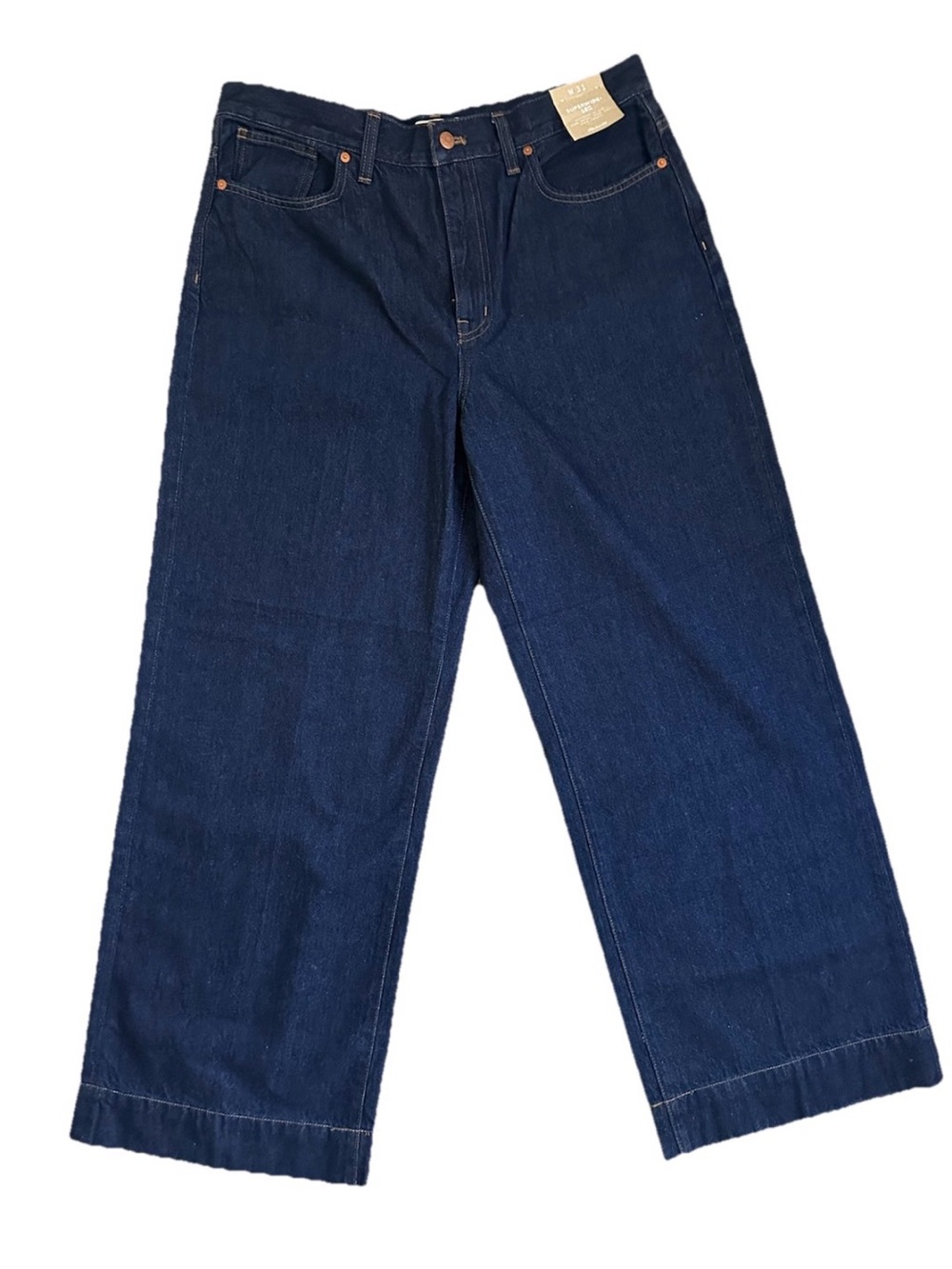 Madewell Jeans super wide leg Medium-Dark Wash Size 31
